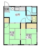 間取図/区画図:201号室間取り図