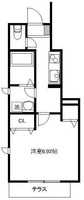 間取図/区画図:101号室間取り図