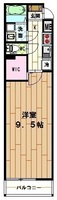 間取図/区画図:203号室間取り図