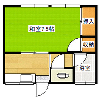 間取図/区画図:106号室間取り図