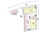 間取図/区画図:駐車場配置図