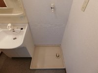 洗面室:洗濯機置き場