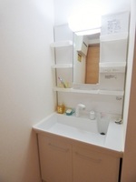 洗面室:シャワー付き洗面化粧台
