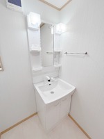 洗面室:シャワー付き洗面化粧台