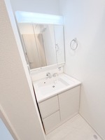 洗面室:シャワー付き洗面化粧台