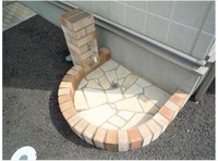エントランス:ペット用足洗い場