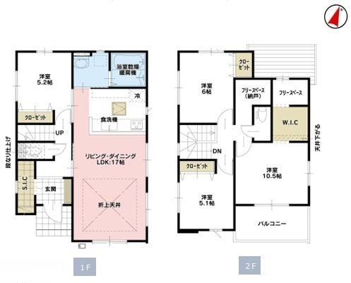 間取図/区画図:2号棟間取図