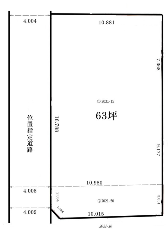 間取図/区画図:区画図