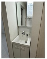 洗面室:シャワー付き洗面化粧台