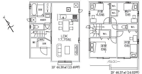 間取図/区画図:間取図