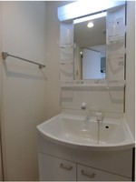 洗面室:シャワー付き洗面化粧台