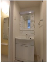 洗面室:シャワー付き洗面化粧台