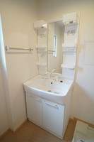 洗面室:シャワー付き洗面化粧台