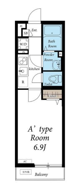 間取図/区画図:間取図(反転)