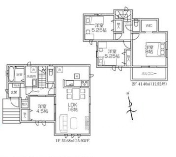 間取図/区画図:2号棟間取図