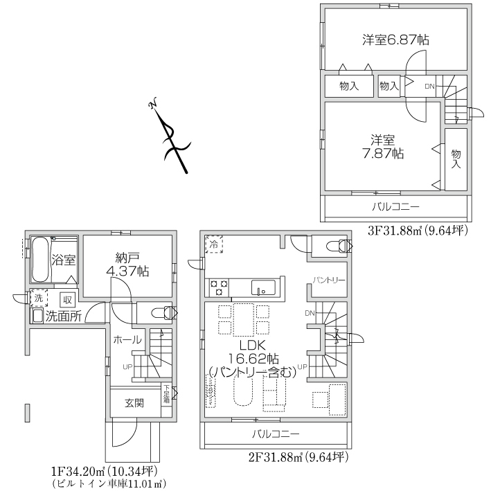 間取図/区画図:間取図