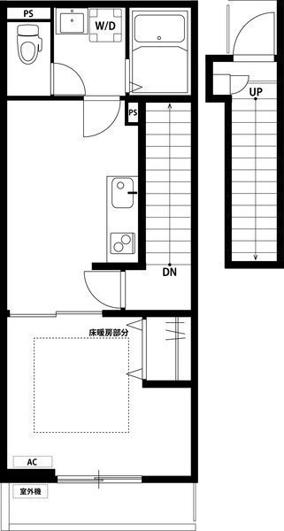 間取図/区画図:間取図（反転）