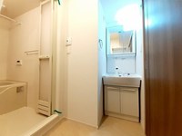 洗面室:シャワー付洗面化粧台