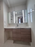 洗面室:シャワー付き洗面化粧台