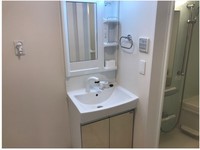 洗面室:シャワー付き洗面化粧台