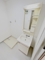 洗面室:洗濯機置き場