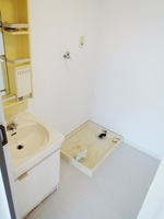 洗面室:洗濯機置き場