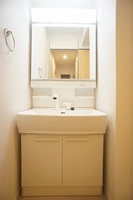 洗面室:シャワー付き洗面化粧台