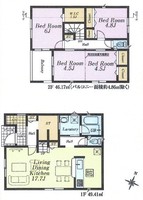 間取図/区画図:4号棟間取図