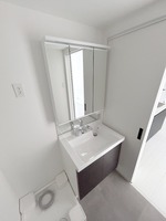 洗面室:シャワー付き洗面化粧台・洗濯機置き場