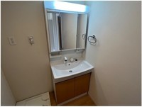 洗面室:シャワー付き洗面化粧台