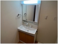 洗面室:シャワー付き洗面化粧台