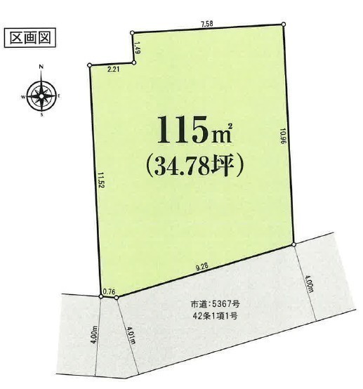 間取図/区画図:地形図