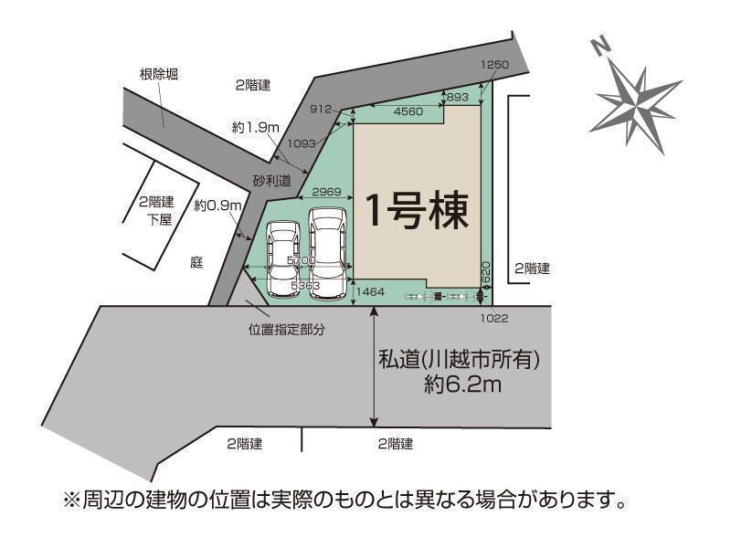 間取図/区画図:地形図