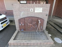 エントランス:フットシャワー