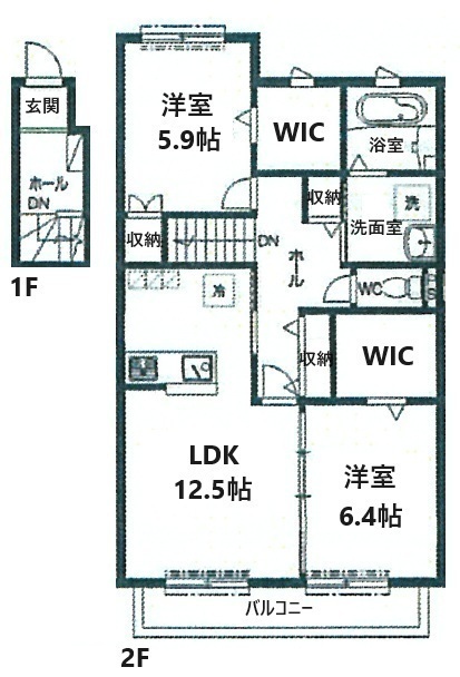 間取図/区画図:間取図