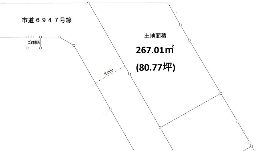 間取図/区画図:地形図