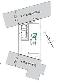 間取図/区画図:地形図