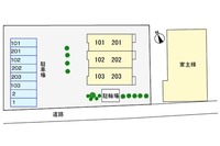間取図/区画図:駐車場配置図